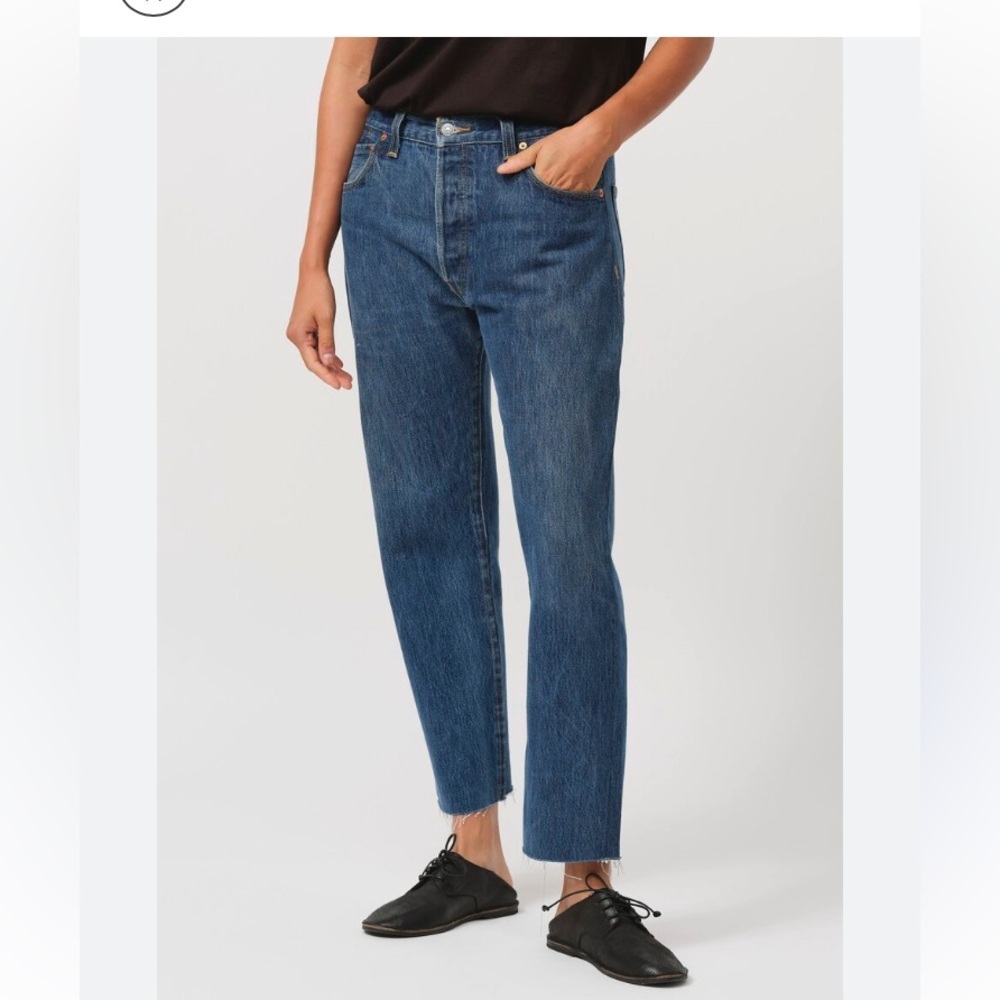 Re/Done+Levi’s 70s Stovepipe HiRise Button fly Straight Leg style001-3WLSSSIZE